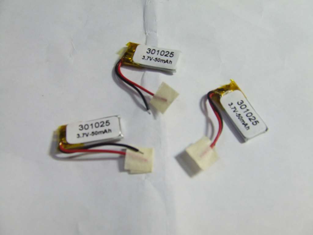 BATTERIA AI POLIMERI DI LITIO 25 X 10 X 3 MM 3,7 V 50 MAH BATTERIA AI POLIMERI DI LITIO 25 X 10 X 3 MM 3,7 V 50 MAH