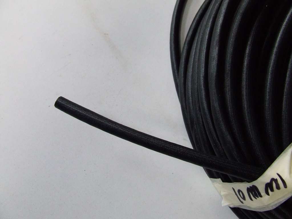 GUAINA STERLINGATA 10 MM DIAMETRO INTERNO NERA GUAINA STERLINGATA 10 MM DIAMETRO INTERNO NERA