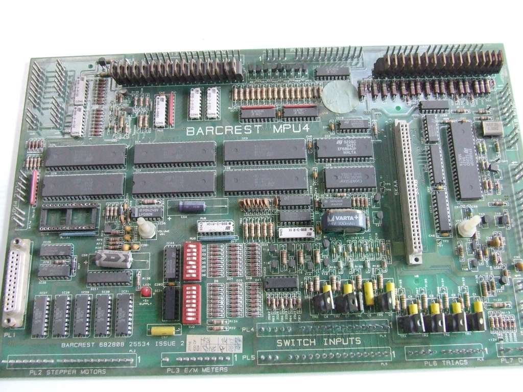 SLOT MACHINE SCHEDA MADRE BARCREST MPU4 USATA PER RECUPERO COMP. SLOT MACHINE SCHEDA MADRE BARCREST MPU4 USATA PER RECUPERO COMP.
