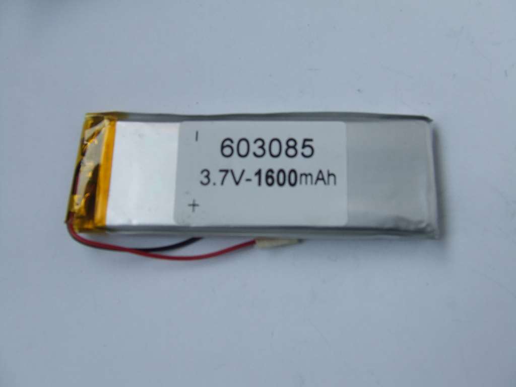 BATTERIA AI POLIMERI DI LITIO 85 X 30 X 6 MM 3,7 V 1600 MAH