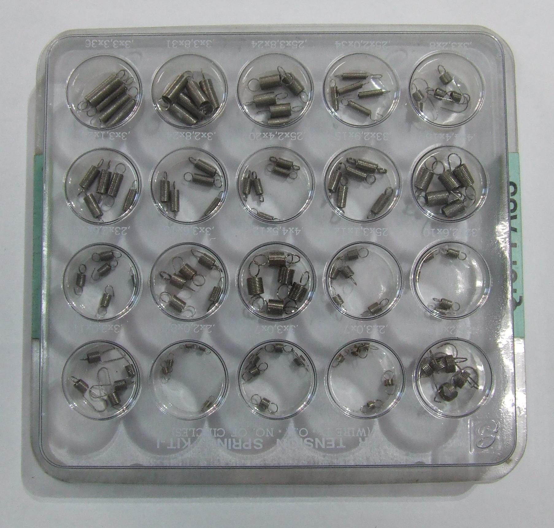 SET MOLLE IN ACCIAIO A DILATAZIONE IN 20 DIVERSE MISURE SET MOLLE IN ACCIAIO A DILATAZIONE IN 20 DIVERSE MISURE