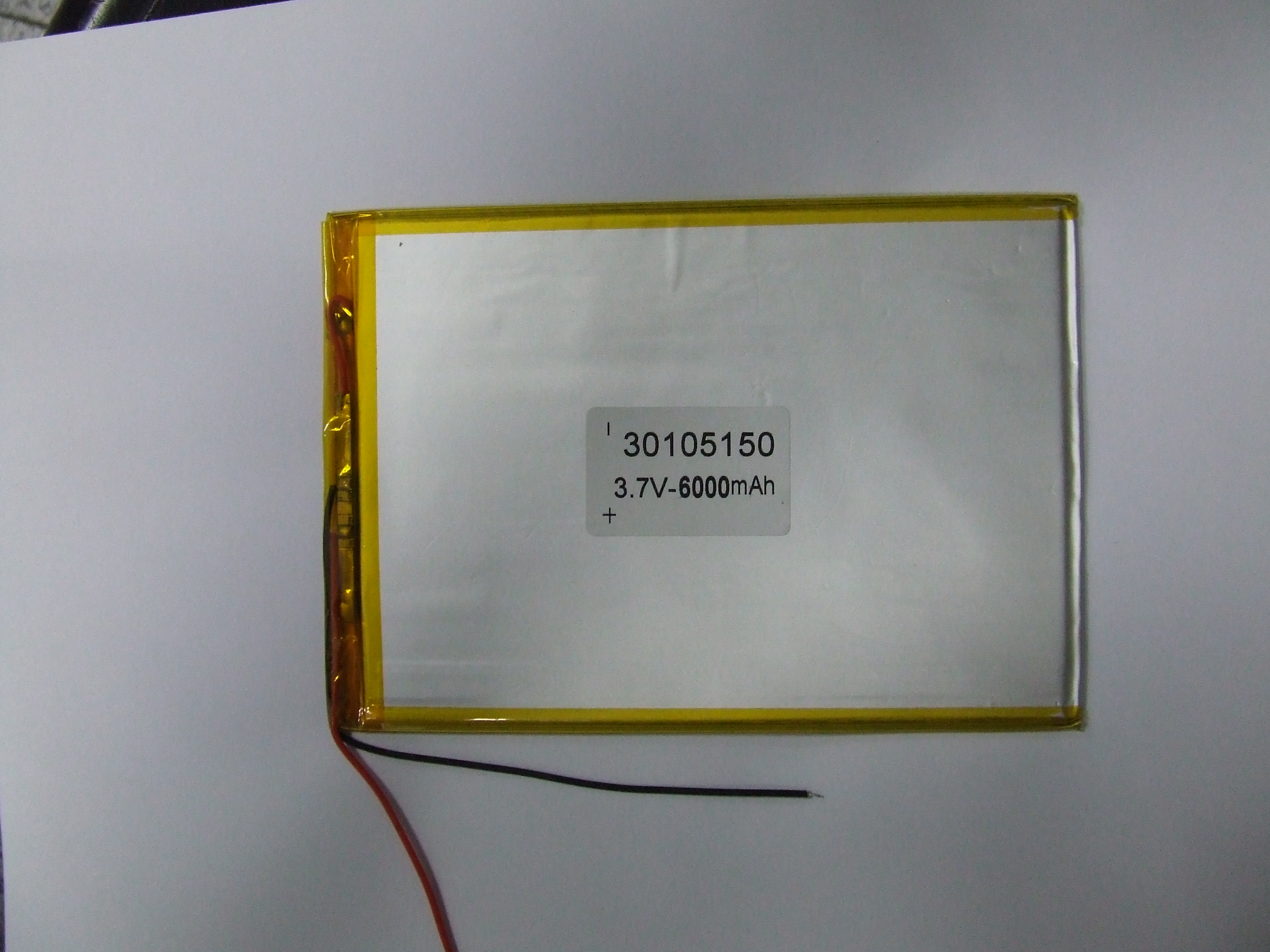BATTERIA AI POLIMERI DI LITIO 150 X 105 X 3 MM 3,7 V 6000 MAH BATTERIA AI POLIMERI DI LITIO 150 X 105 X 3 MM 3,7 V 6000 MAH