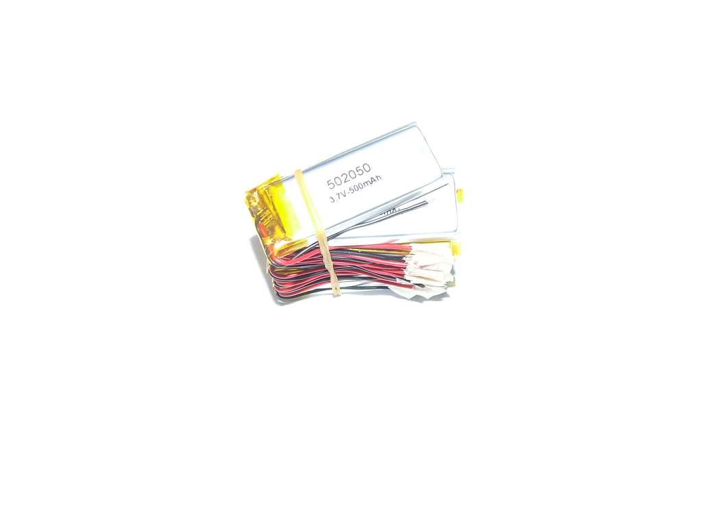 BATTERIA AI POLIMERI DI LITIO 50 X 20 X 5 MM 3,7 V500 MAH