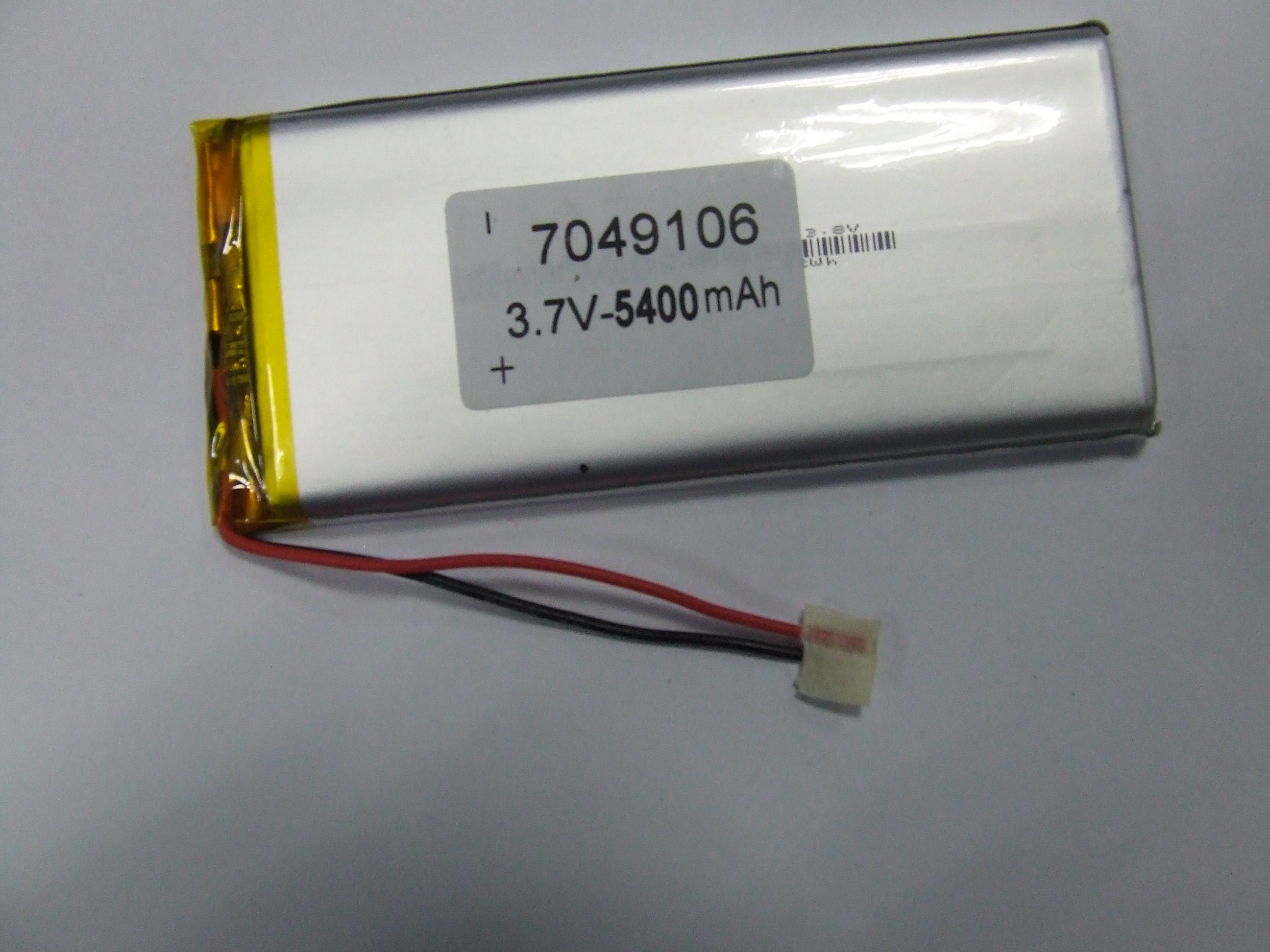 BATTERIA AI POLIMERI DI LITIO 106 X 49 X 7 MM 3,7 V 5400MAH - Clicca l'immagine per chiudere