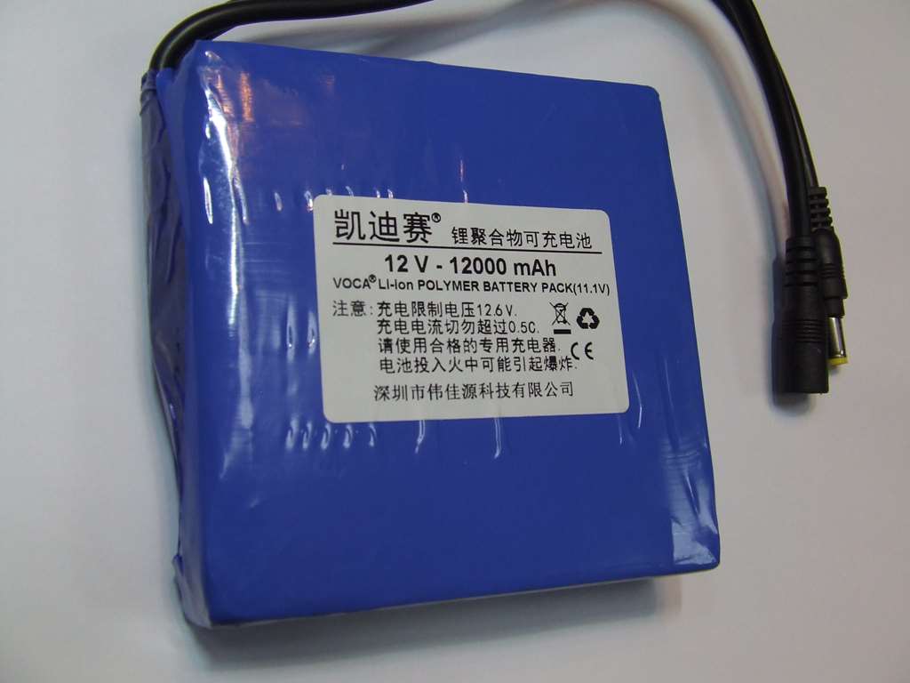 BATTERIA AI POLIMERI DI LITIO 10 X 11 X 21 MM 12 V 12A BATTERIA AI POLIMERI DI LITIO 10 X 11 X 21 MM 12 V 12A