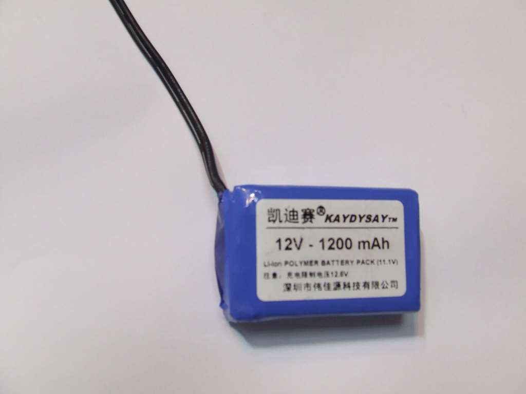 BATTERIA AI POLIMERI DI LITIO 34 X 55 X 18 MM 12 V 1,2 A BATTERIA AI POLIMERI DI LITIO 34 X 55 X 18 MM 12 V 1,2 A