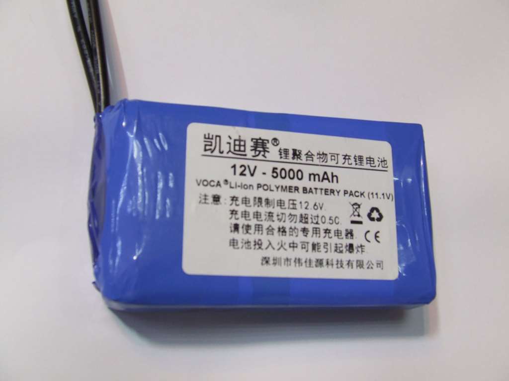 BATTERIA AI POLIMERI DI LITIO 55 X 96 X 25 MM 12 V 5 A BATTERIA AI POLIMERI DI LITIO 55 X 96 X 25 MM 12 V 5 A