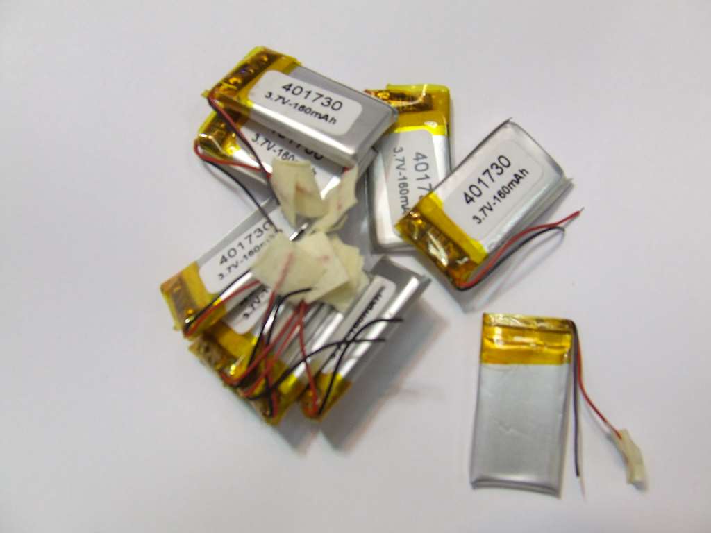 BATTERIA AI POLIMERI DI LITIO 30 X 17 X 4 MM 3,7 V 160 MAH BATTERIA AI POLIMERI DI LITIO 30 X 17 X 4 MM 3,7 V 160 MAH