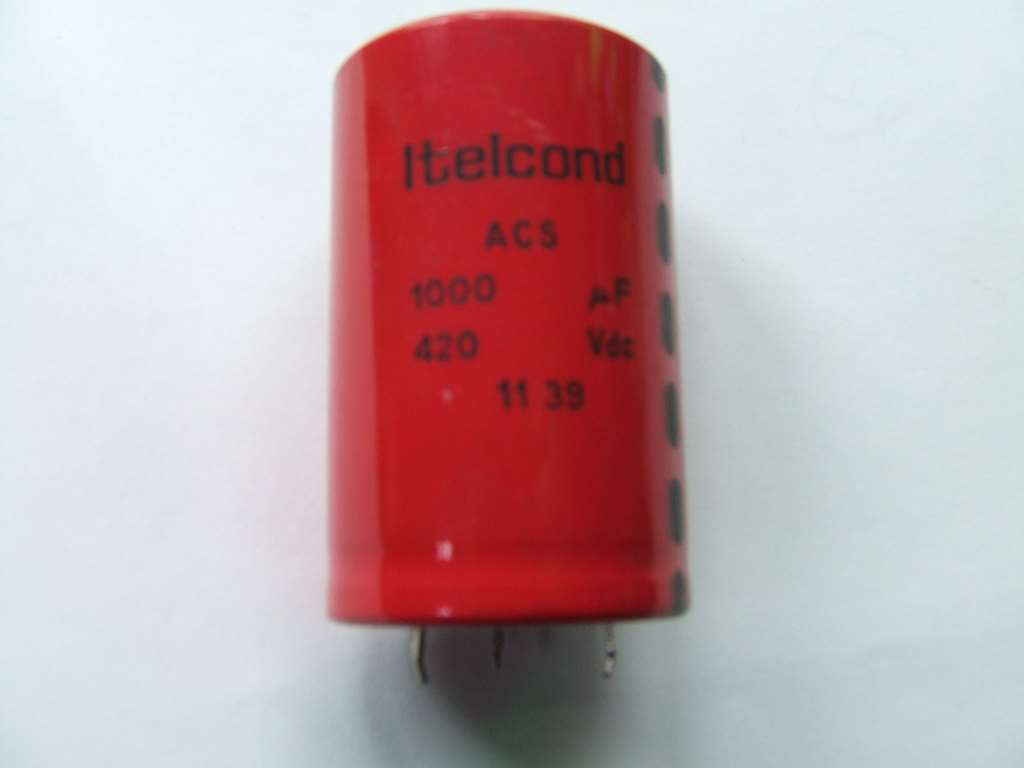 CONDENSATORE ELETTROLITICO ITELCOND 1000 mF 420V CONDENSATORE ELETTROLITICO ITELCOND 1000 mF 420V