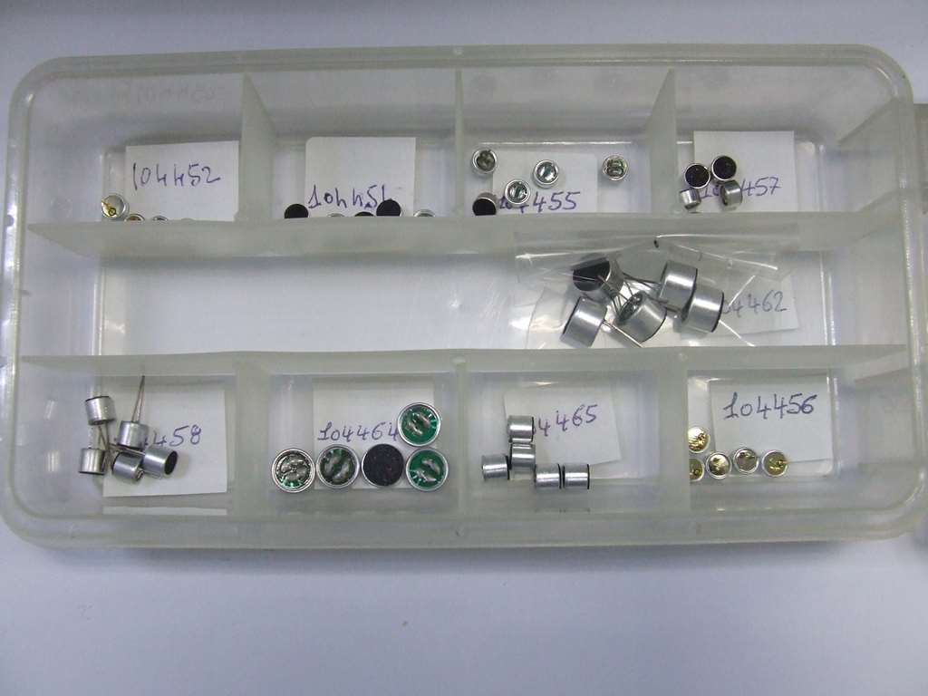 CAPSULE MICROFONICHE KIT 45 PEZZI 9 MODELLI CAPSULE MICROFONICHE KIT 45 PEZZI 9 MODELLI