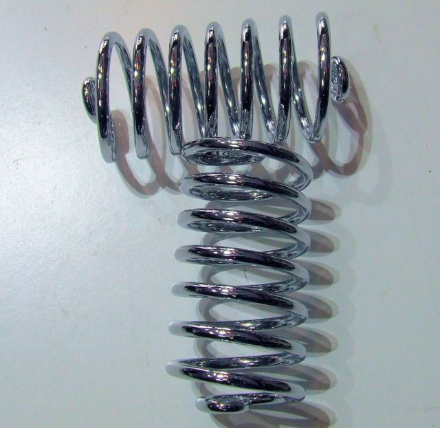 MOTO GUZZI GUZZINO 65 CC MOLLE CROMATE PER SELLA GUZZINO MOTO GUZZI GUZZINO 65 CC MOLLE CROMATE PER SELLA GUZZINO