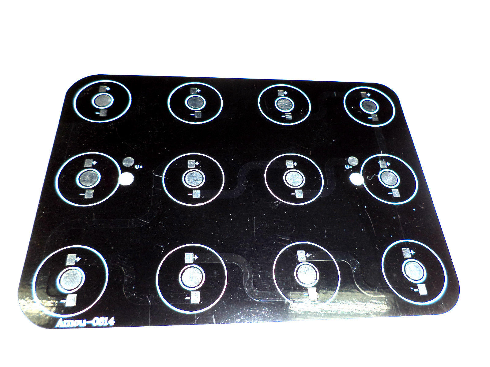 PLATE ALUMINUM FOR THE INSTALLATION OF 12 1W LED